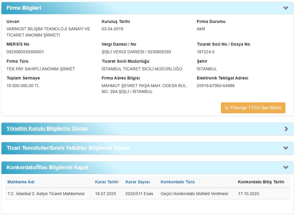 Varnost_Bilişim_Mersis_Ekran_Görüntüsü